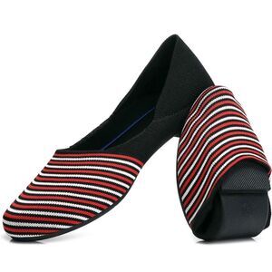 HEAWISH Women's Ballet Flats for Women Pointed Toe Slip On Leopard